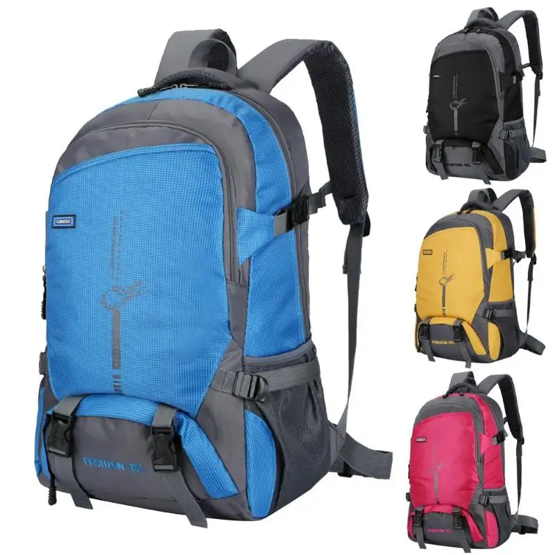 

45L Outdoor Climbing Backpacks Wear-resisting Leisure Travel Hiking Knapsack Polyester 4 Colours Outdoor Bags for Women Men