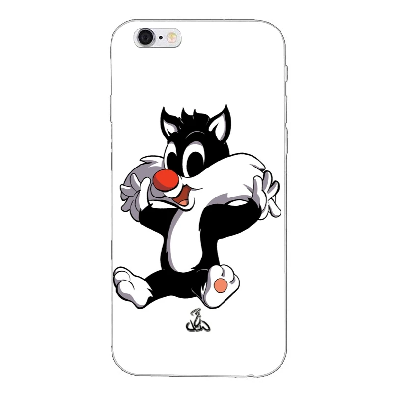 Looney Tunes Сильвестр для iPhone X XR XS Max 8 7 plus 6s 6 plus SE 5S 5c 5 4S 4 iPod Touch мягкий чехол телефона