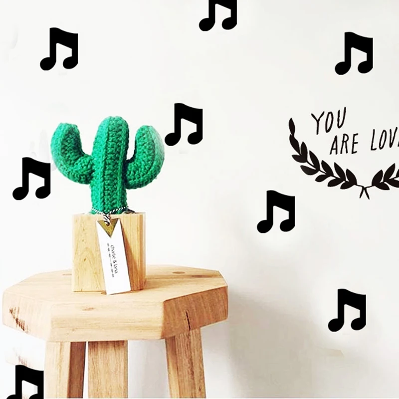 

Musical Notes Wall Stickers self-adhesive classroom wall Piano Wall Sticker For Kids Room Nursery Home Decoations Wall Art Mural