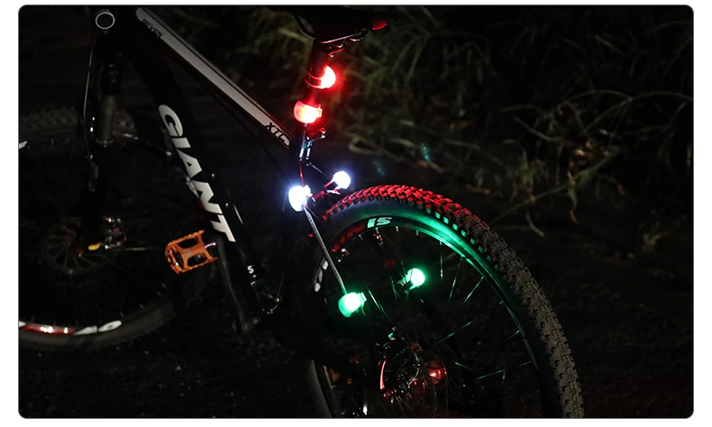 Горный велосипед MTB Велоспорт колес светильник гребец говорил светодиодный фара для велосипеда, светильник вспышки светильник безопасности ночника MTB Аксессуары