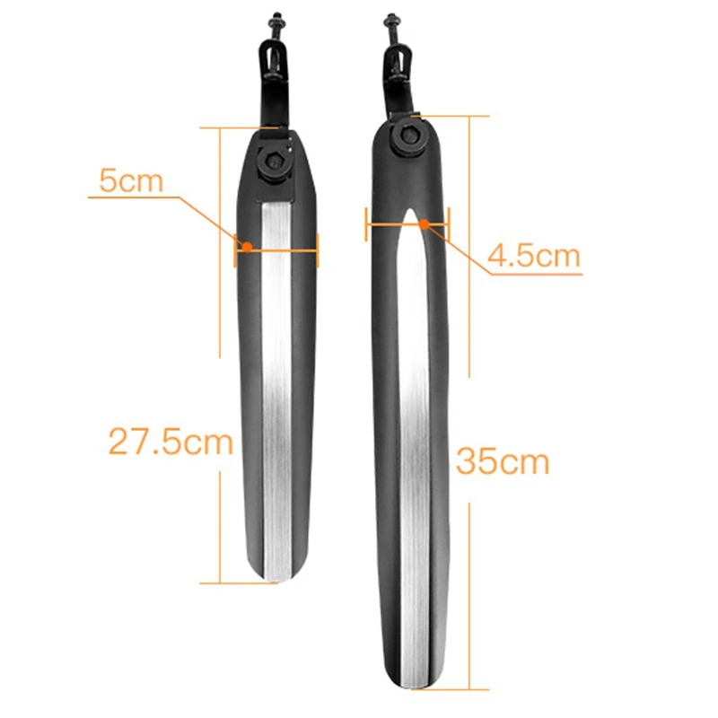 Bicycle Mudguard Mountain Bike Fenders Set Mud Guards Bicycle Mudguard Wings For Bicycle Front/Rear Fenders