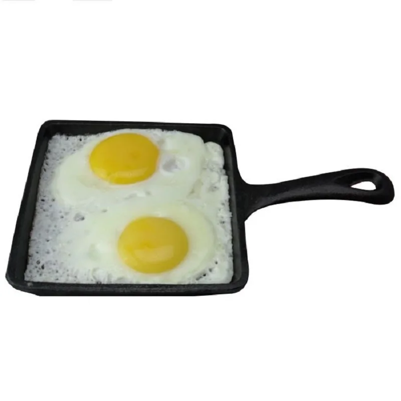 High quality 14CM Flat bottom real cast iron fried eggs new fashioned
