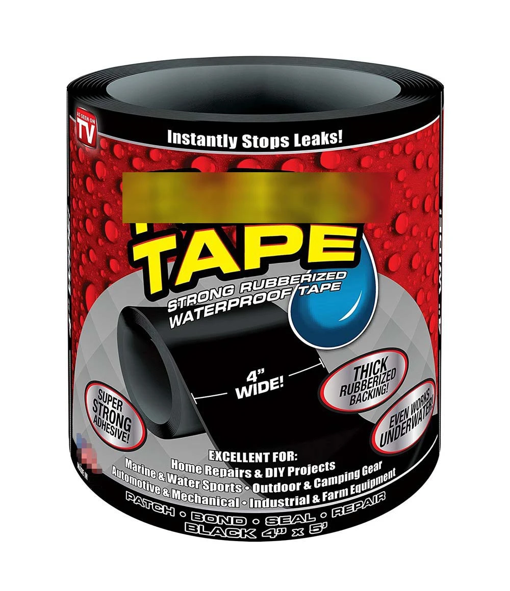 1.52m Super Strong Fiber Waterproof Tape Stop Leak Seal Repair Tape