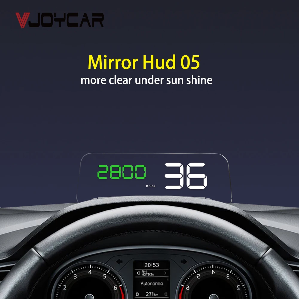

OBD HUD Mirror C500 Car Head up Display Digital Speedometer Projector Security Alarm Water Temp RPM Overspeed Volt PK GPS T900
