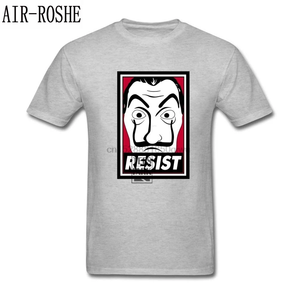 Shirt And T shirt La Casa De Resistencia Money Heist House of Paper T Shirt Printing Mens Organnic Cotton Short Sleeve T-Shirt