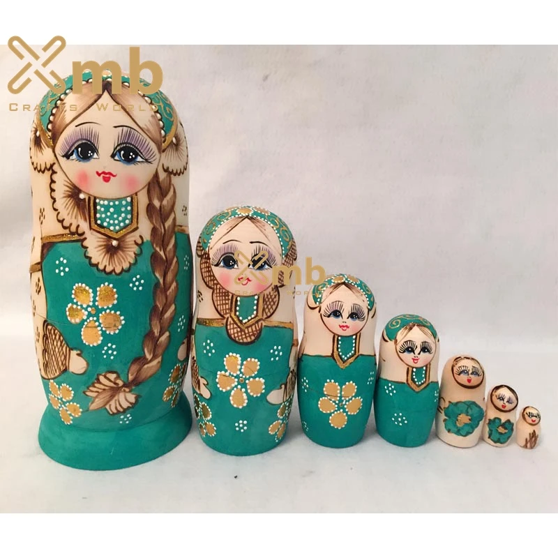 Matryoshka Vyatskaya 7 pieces (Nesting doll)For Home Decor/Christmas