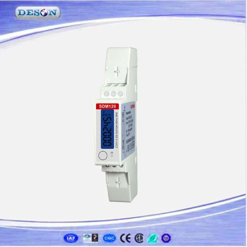 SDM120 Modbus RS485 счетчик энергии однофазный RTU цифровой ЖК дисплей din рейку 230 В|rs485 energy