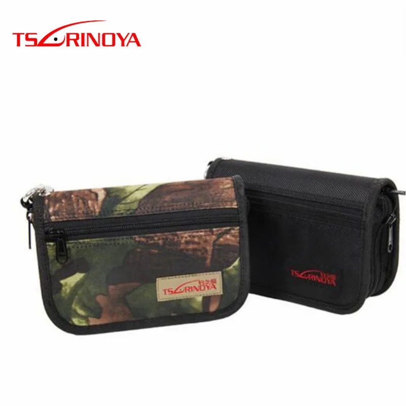 

TSURINOYA 18.5x12.5x5.2cm 3-Layer Large Capacity Fishing Spoon Bag Canvas Multi-Purpose Rock Fishing Tool Fishing Accessory Bag