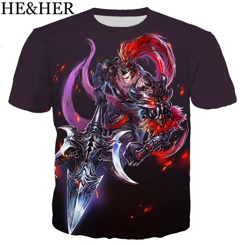 

Latest arrival fashion t shirt the Three Kingdoms 3D printed t-shirts unisex Harajuku style tshirt streetwear summer tops