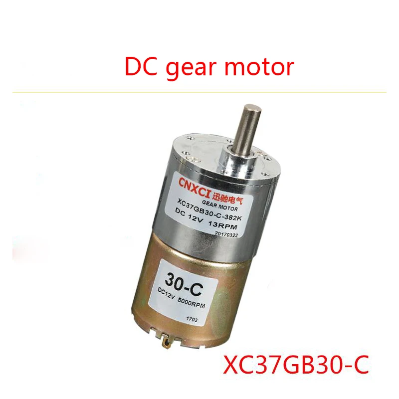 XC37GB30C12V24V DC Gear Motor,, High Torque Speed Motor,, CW/CCW, Full