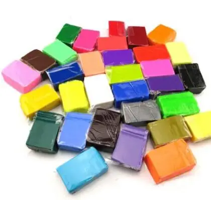 

32 color soft clay DIY Fimo Polymer Clay Baking Hand Casting Kit Puzzle Modeling Clay Slimes Lizun Fun Toys For Children