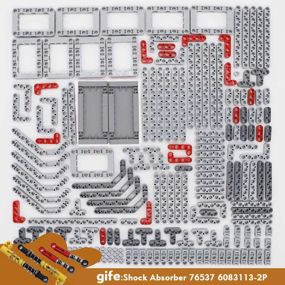 Цена Детали для техники, кирпичи, штырьковые Liftarm, беспробиваемые Балочные оси, соединительные панели, автомобильные игрушки Mindstorm, совместимые с...