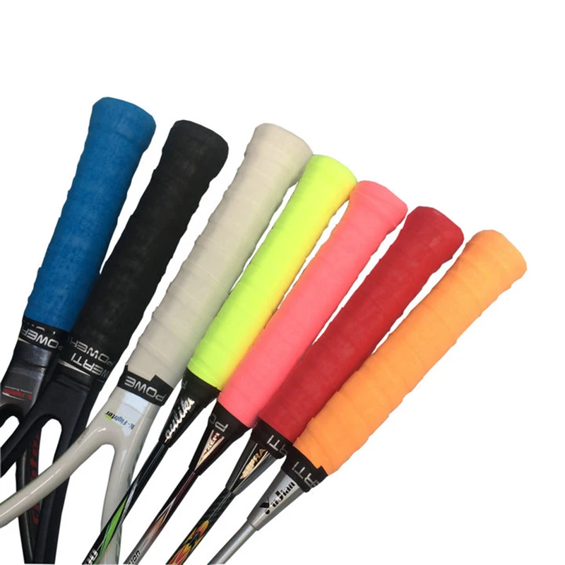 POWERTI 6 قطعة/الوحدة الجافة Sweatbrand تنس مضرب Overgrips العرق عالية مرنة لبس Overgrip ل الريشة و تنس مضرب قبضة