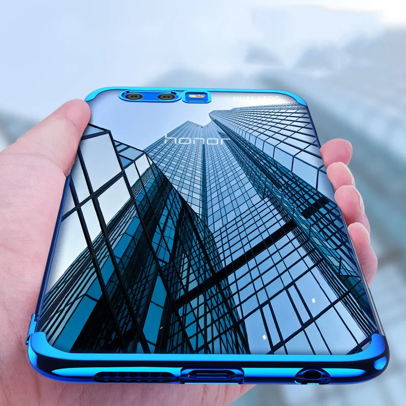 

WeeYRN Transparent Plating Soft Case For Huawei Honor 9 lite 8 lite Pro Luxury Full Silicone TPU Cover Huawei Honor 8X 8 lite 9