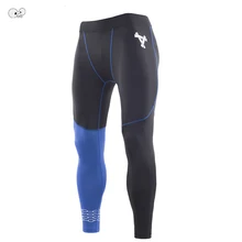 Мужские футбольные тренировочные штаны для фитнеса, спортивные Леггинсы, лоскутные компрессионные штаны, колготки для бега, мужские спортивные штаны для спортзала