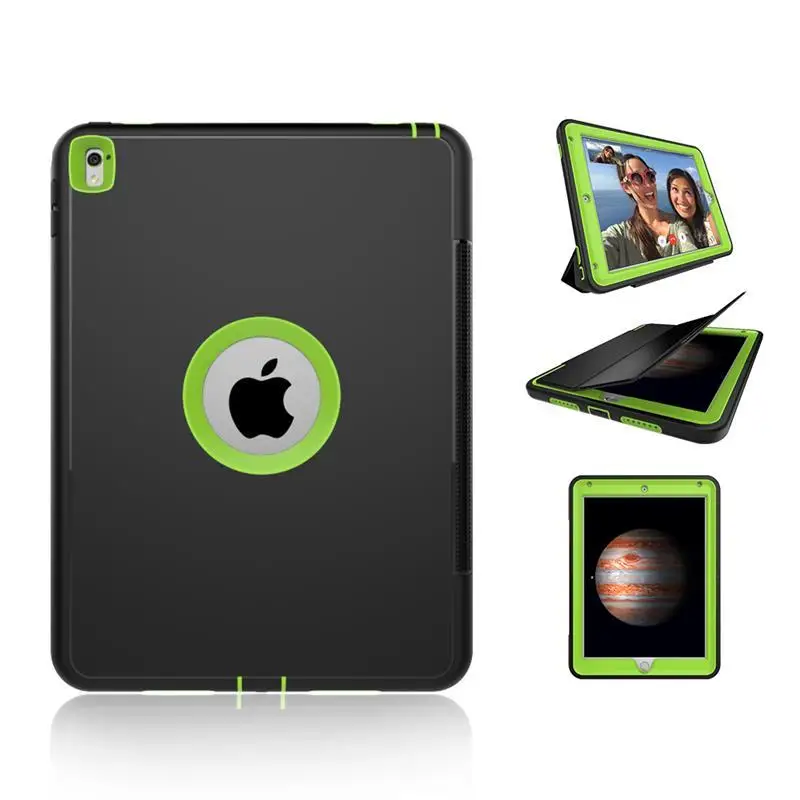 XSKEMP для iPad 9,7 2017 A1822 A1823 Smart Cover Case Гибридный Броня полная защита тяжелых раскладной стенд жесткий чехол для планшетного ПК