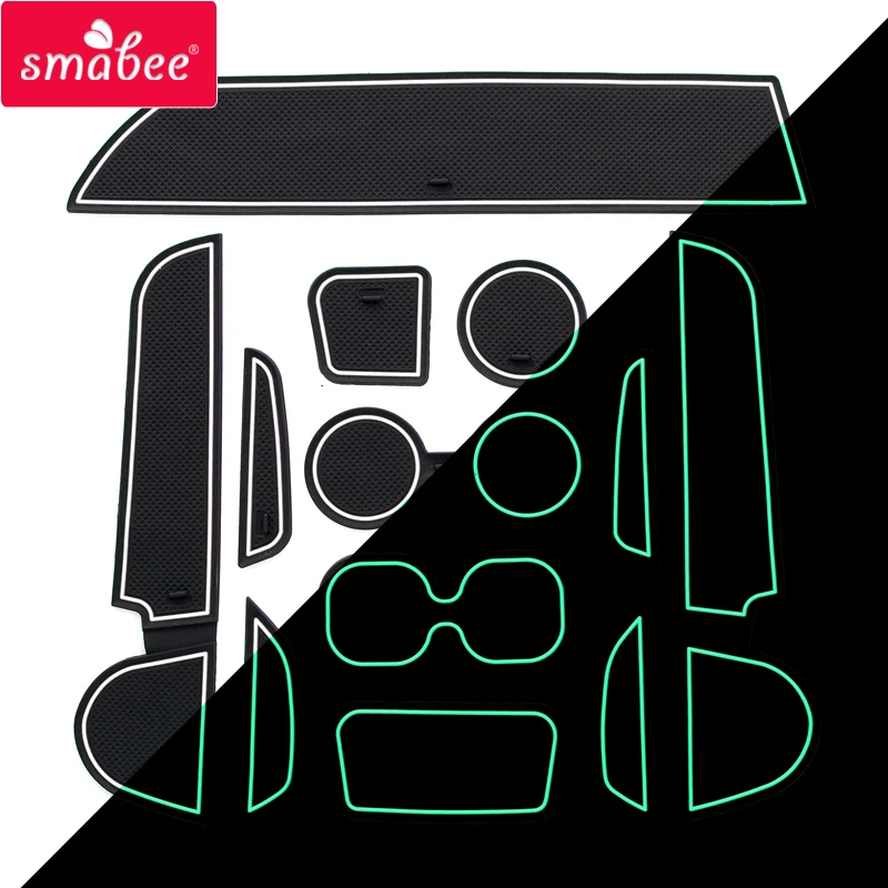 Smabee слот для ворот pad mitsubishi Mirage 2012 2018 аксессуары 3D резиновый автомобильный коврик