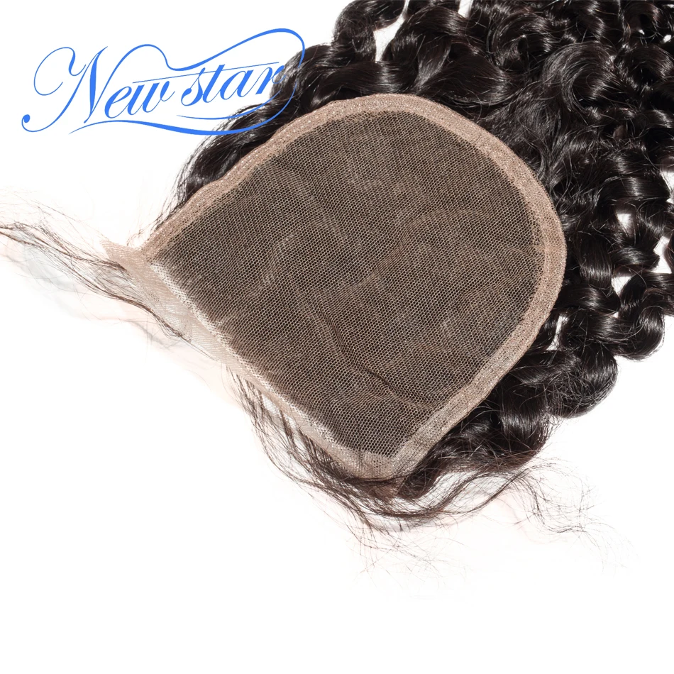 Кружевные накладки бразильские афро кудрявые девственные человеческие волосы 4 ''x 4'' швейцарское кружево натуральный цвет новые Звездные волосы продукты