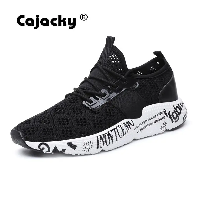 

Cajacky 2018 New Men Casual Shoes Big Size 47 46 Men Shoes Breathable Male Sneakers Lace Up Trainers Men Lightweight Zapatos
