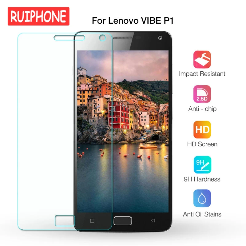 

9H Explosion-proof Tempered Glass Screen Protector Protective Film For Lenovo VIBE P1 P 1 P1a42 P1c72 P1c58 Dual Sim Lte