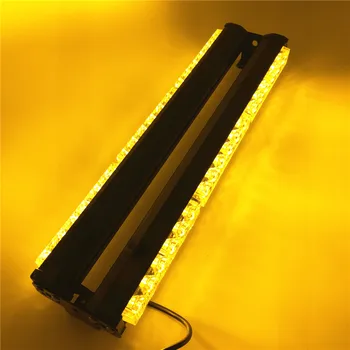 

36 LED Long Row Car roof flashing Light Mini Ceiling Strobe Beacon Both sides Police LED Emergency Warning Lights with Magnetic