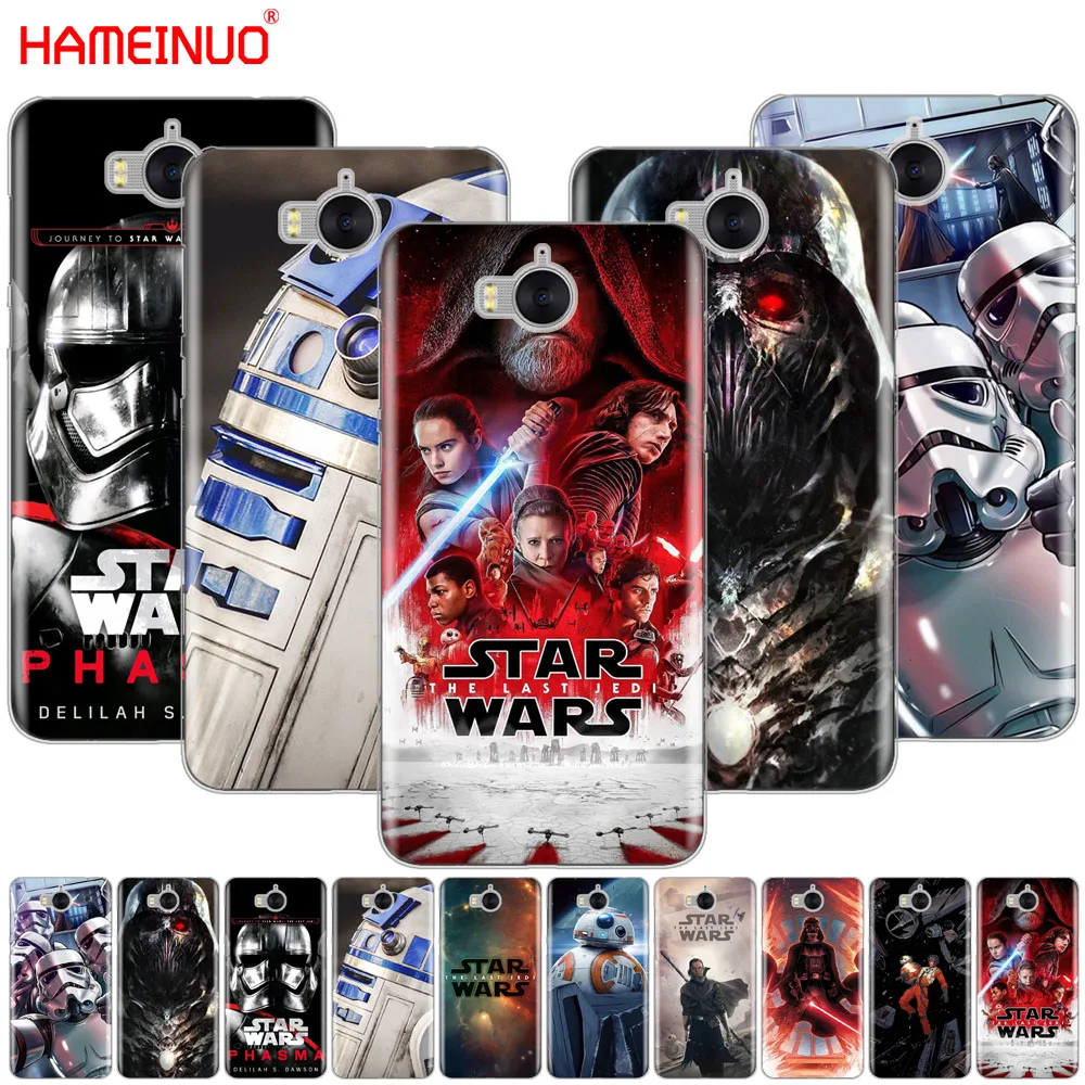 

HAMEINUO star wars BB8 R2D2 darth vader soldier phone Cover Case for huawei honor 3C 4A 4X 4C 5X 6 7 8 Y6 Y5 2 II Y560 Y7 2017