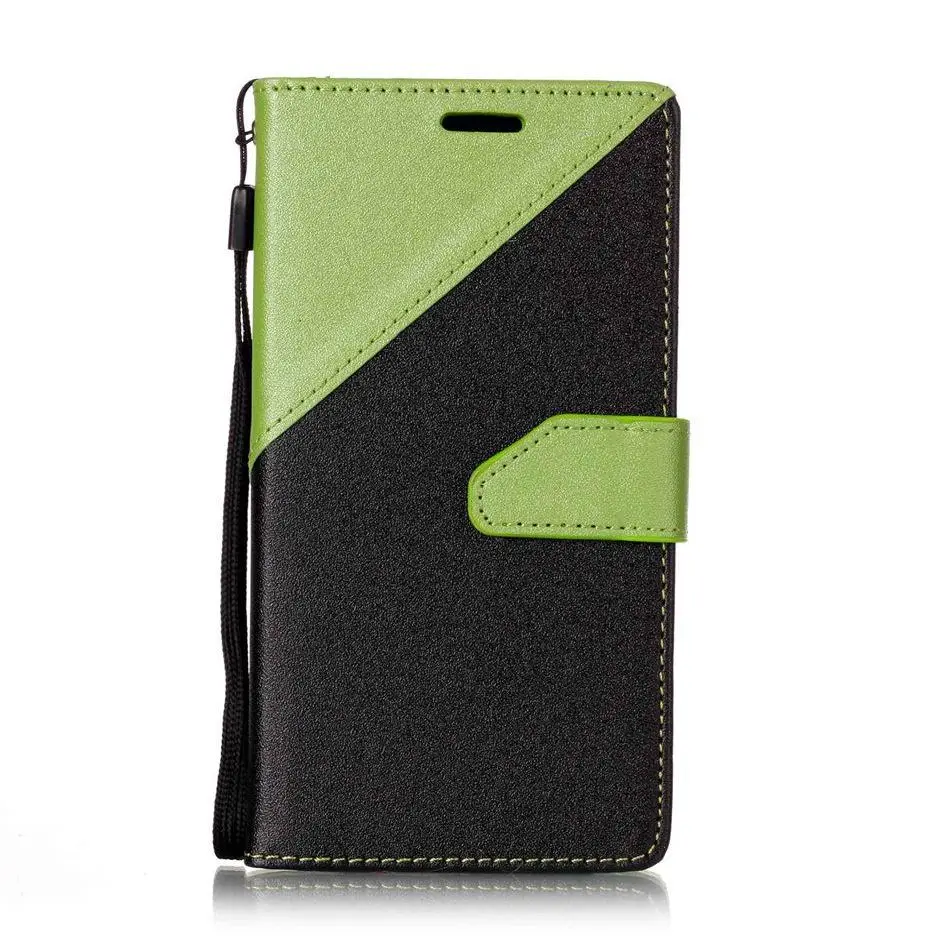 Flip Fundas Leather For Samsung A530 A520 S9 S8 Plus S7 S6 Edge S5 S4 J5 2017 J7 Prime J330 J530 J730 Cases Contrast Color P09Z