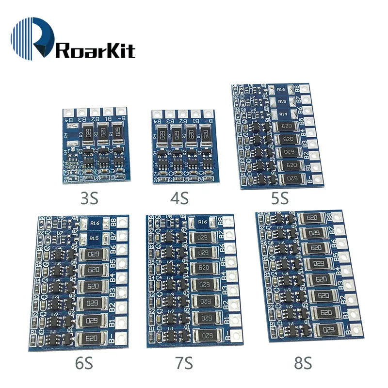 

5S 21V 4.2V Balance Function Protection Board 68mA 5S Li-ion Lipo Battery Lithium 18650 Batteries Balanced 3S 4S 5S 6S 7S 8S