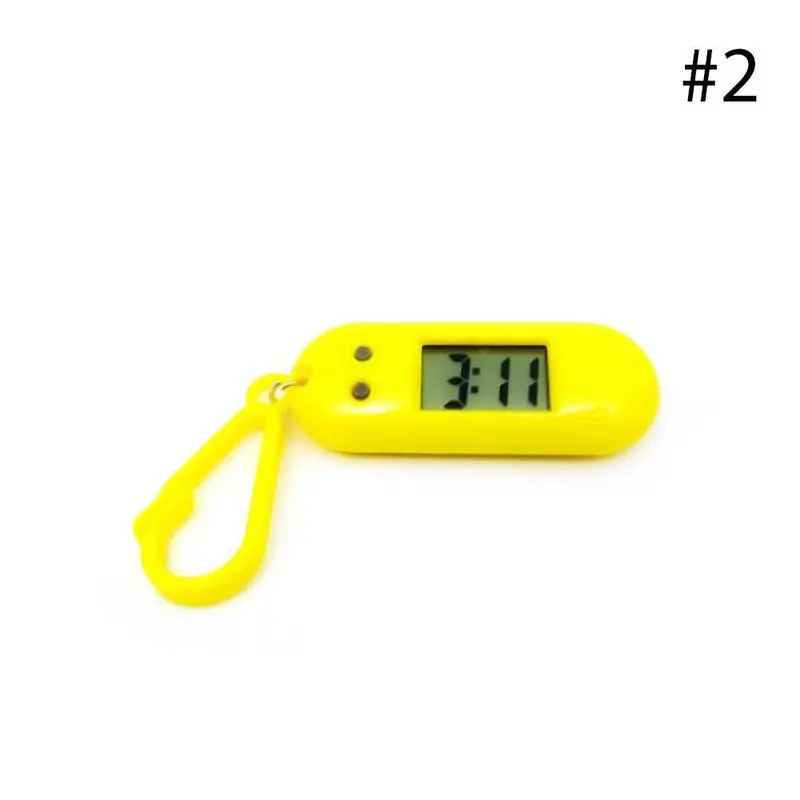 B Student Keychain Kids Watches Backpack Electronic Keychain Children Electronic Watch Examination Small Hanging Clcok Child Watch - Color: B