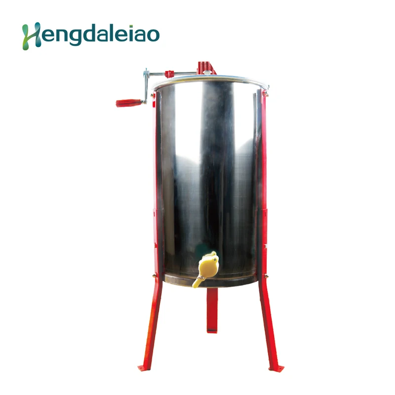 

Beekeeping Equipment/Tools Manual Stainless Steel 3 frames Honey Centrifuge Machine/Honey Extractor with Three Red Leg