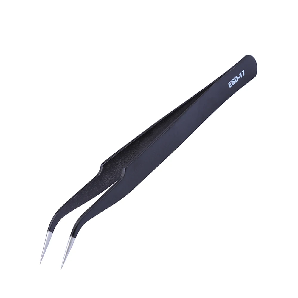 Pinzas ESD de acero inoxidable Pinzas Pincet Pinzas de precisión antiestáticas para electrónica teléfono móvil BGA Reparación de trabajo Pinzas ESD de acero inoxidable Pinzas Pincet Pinzas de precisión antiestáticas para electrónica teléfono móvil BGA Reparación de trabajo