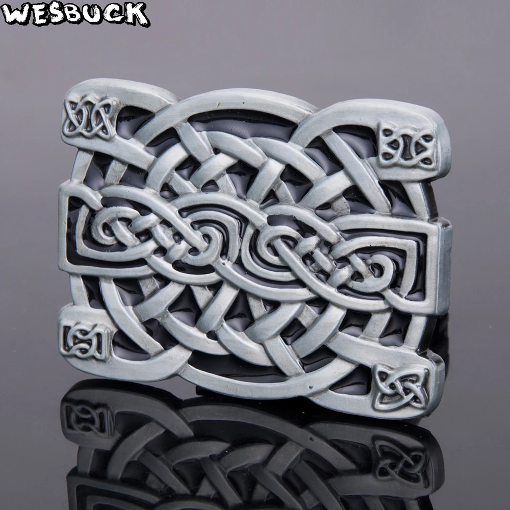 2020 Новый WesBuck бренд Celti пояс с пряжкой для мужчин Для женщин серый Western Buckles металла