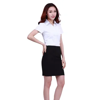 

White Shirt Women work wear Long Sleeve Tops Slim Women's Blouses Shirts