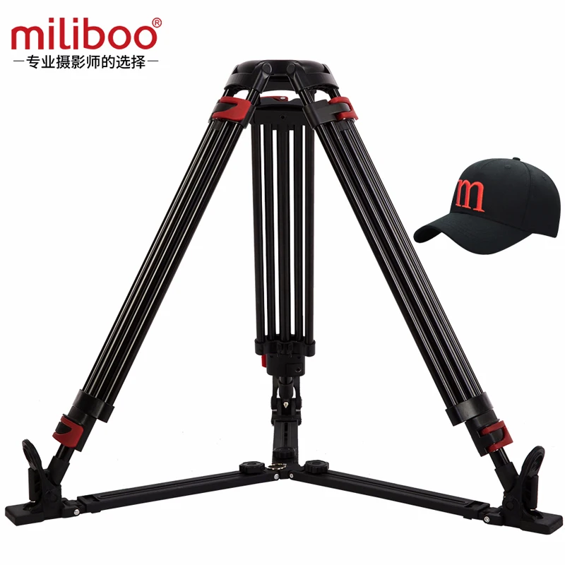 Miliboo MTT609A без головы портативный алюминиевый штатив для профессиональной видеокамеры/DSLR стенд наземного расширения