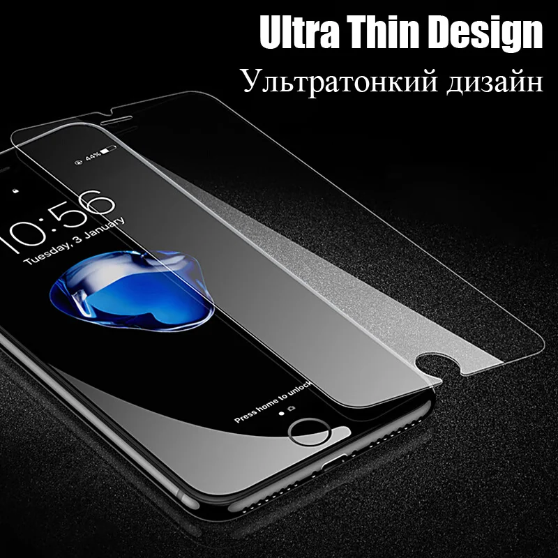 2 Pcs  lot Screen Protector For iPhone 5 5s 5C SE 6 6s 7 8 X Glass Film Ultra-thin Tempered For iPhone 6 6s 7 8 Plus X 5 5s SE   (3)