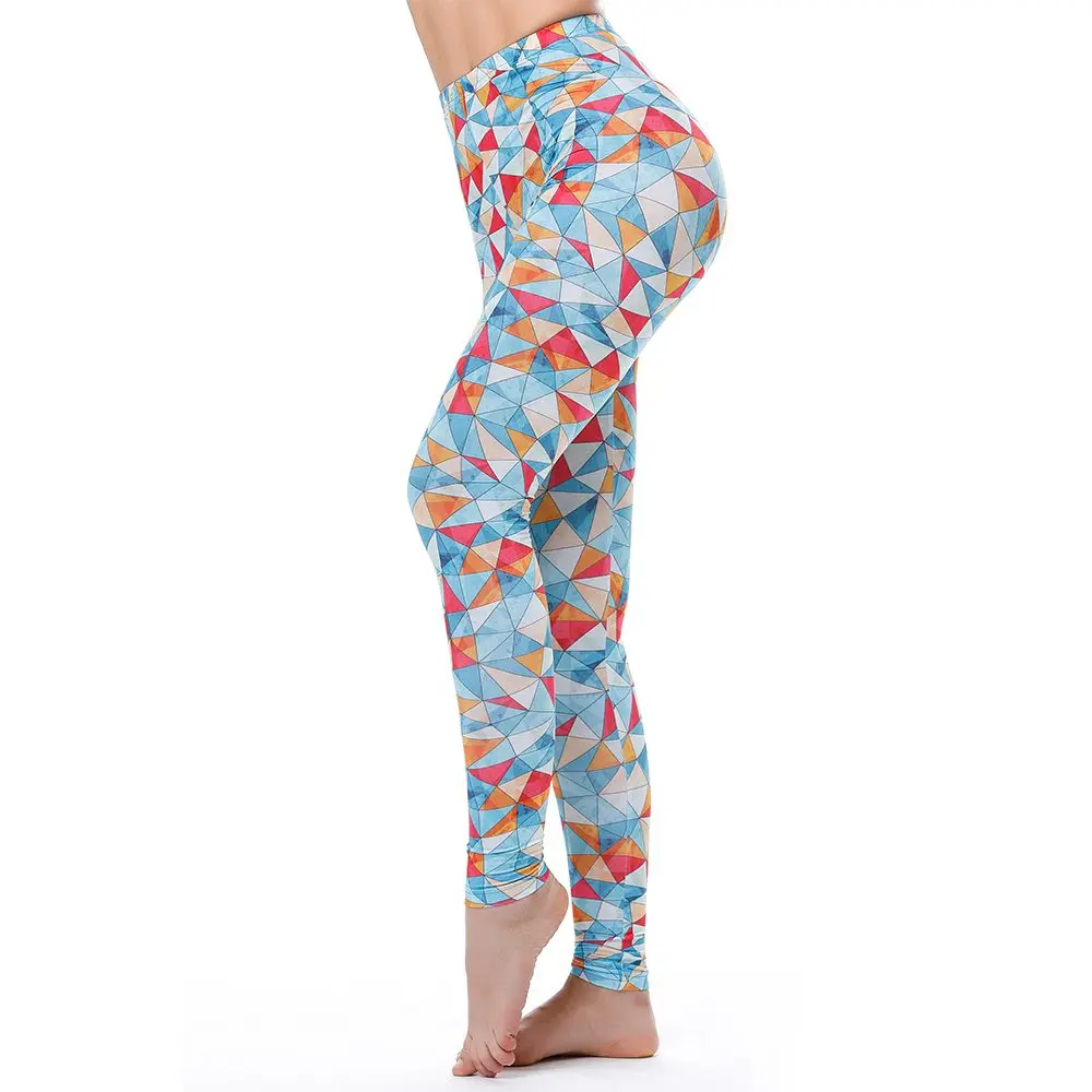 KYKU Brand Unicorn Leggings Women Leggins Fitness Legging Sexy Pants High Waist Push Up Shiny 3d Printed Rainbow Star Cat Donuts pink leggings Leggings