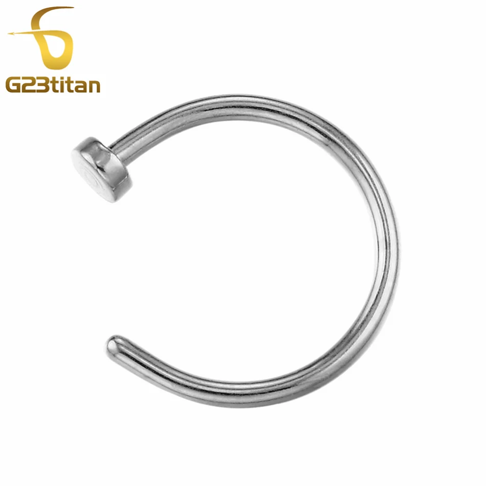 

G23titan Fake Piercing Nose Ring False Lip Clip Lip No Piercing Ea Rings Hoop for Women Men Neus piercing Body Jewelry