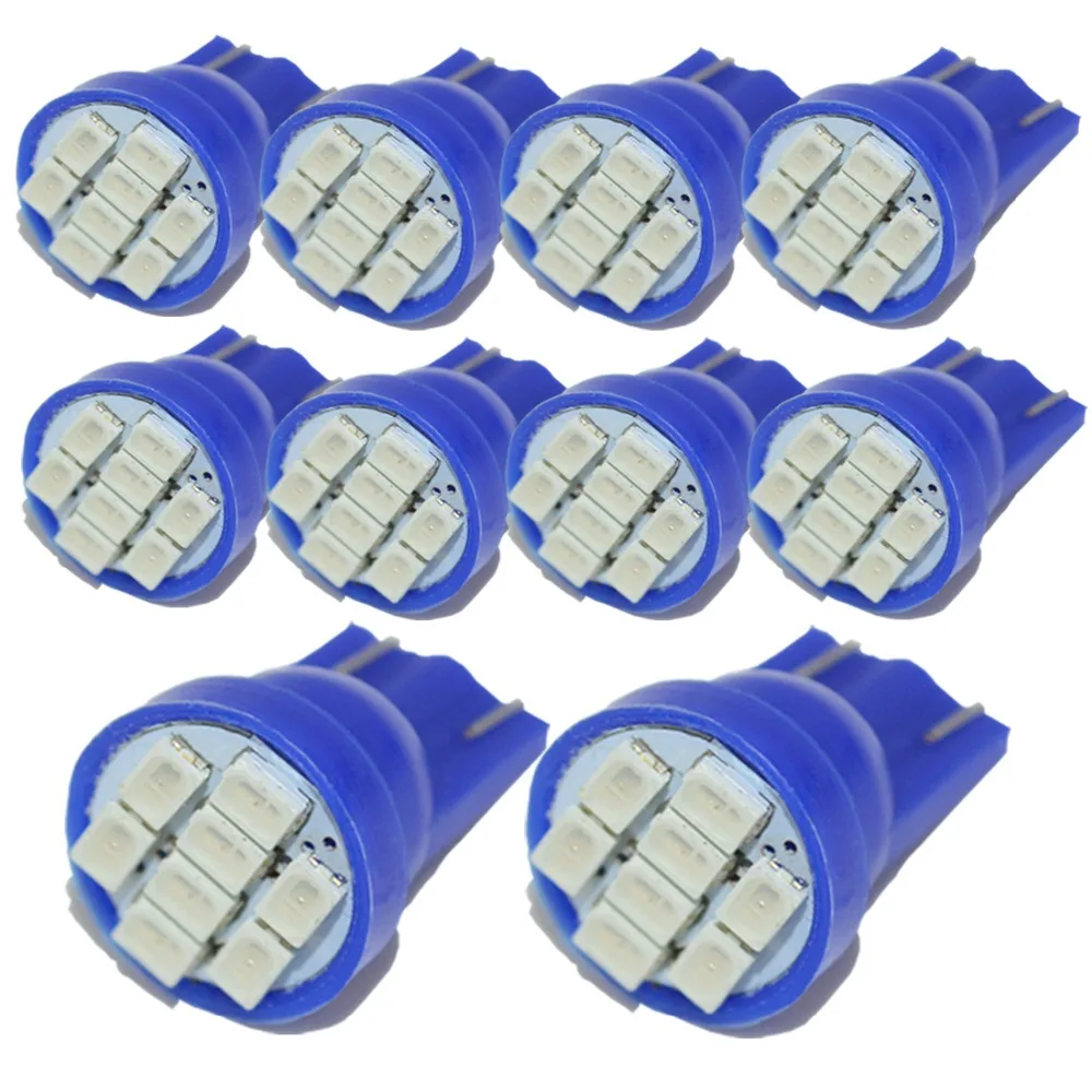 10 шт. t10 w5w 8smd 1206 smd для Автомобильная Поворотная светодиодный светильник двери s
