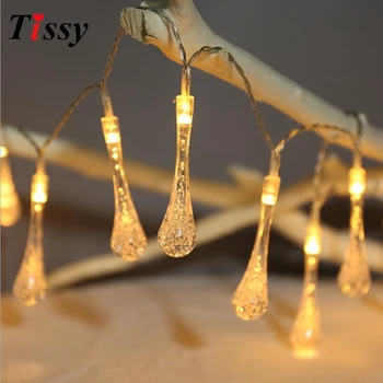 

2M Drop Shaped Led String Lights LED Garland For Home Christmas Party Supplies DIY Decoration Led Lights Wedding Fairy Lights