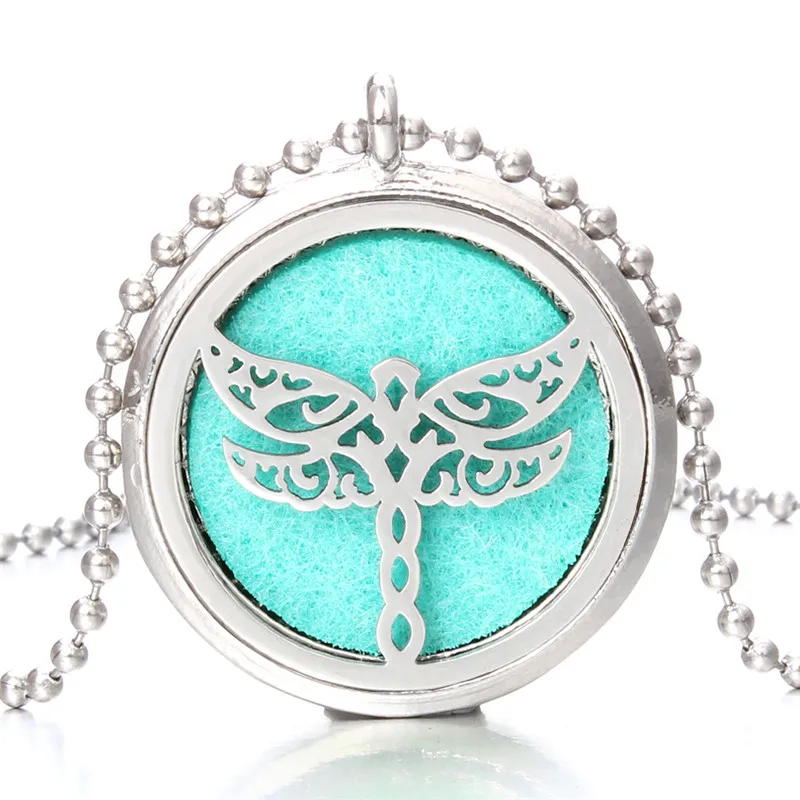 

Aroma Diffuser Necklace Magnetic Stainless Steel Aromatherapy Essential Oil Diffuser Perfume Locket Pendant Jewelry With Pads