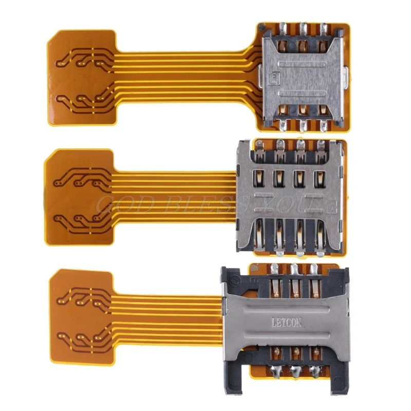

Hybrid Double Dual SIM Card Micro SD Wireless Adapter Extender 2 Nano Micro Mini SIM Card Slot Adapter for Xiaomi Redmi so on