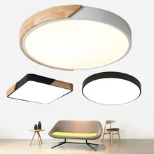 LED Ceiling Light Modern Lamp Panel Living Room Round Lighting Fixture Bedroom Kitchen Hall Surface Mount Flush Remote Control panel remote control led ceiling light lamp wooden square lighting hall surface mount flush modern fixture bedroom living room