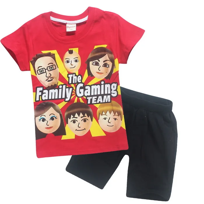 Us 501 23 Offsummer Children Clothing Set For Boys Roblox Fgteev The Family Game Cotton T Shirts Shorts Jeans Tracksuits Girls Sport Suit In - fgteev roblox game