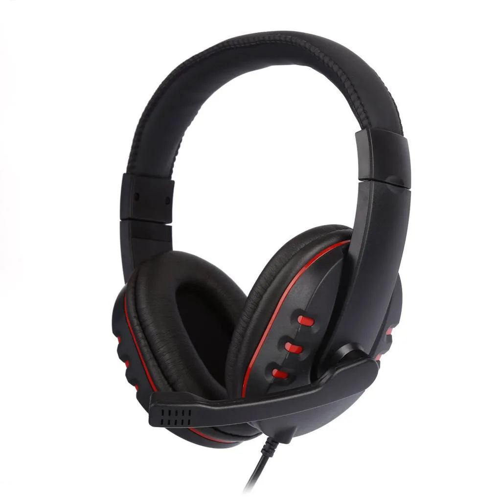Surround Sound Stereo PC Gaming Headset & Microphone 3.5mm with Mic red | Электроника
