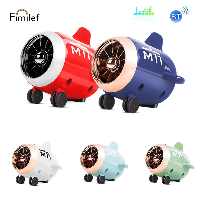 

Fimilef Stereo Bluetooth Speaker 2019 New Portable Speaker for Travel Airplane Shape Soundbar Mini Bluetooth Wireless Speakers