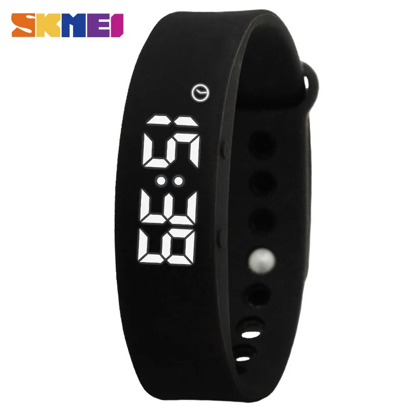 SKMEI Digital Wristwatches Smart Wristband Man Temperature Display Charging Sports Pedometer Sleep Monitor For IOS Android