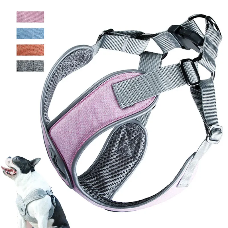 

Dog Chest Reflector Strap Traction Rope Vests Dog Chains Dog Ropes collars X type Pet Collar Adjustable Soft Comfort Pet Product
