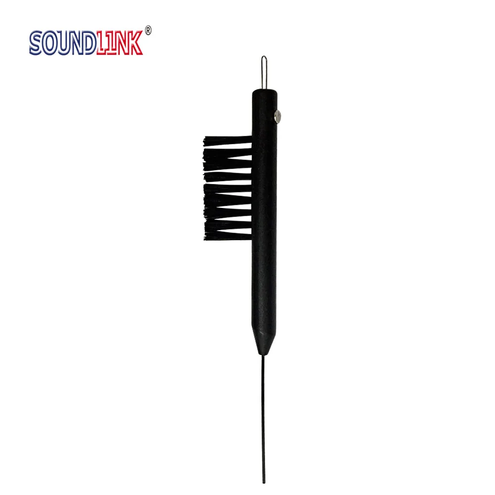 

Hearing Aid Multifunction Cleaning Brush Earwax Removal Loop Vent Cleaner Cleaning Brush with Battery Magnet