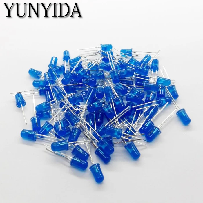 5mm LED Diode Red Yellow Green Blue White Orange 100PCS/LOT