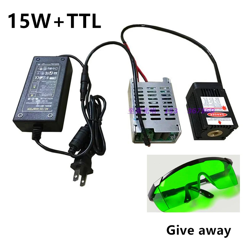 15000MW blue-violet laser engraving machine focusing head point wavelength 405nm 12v power supply free shipping 15000MW blue-violet laser engraving machine focusing head point wavelength 405nm 12v power supply free shipping